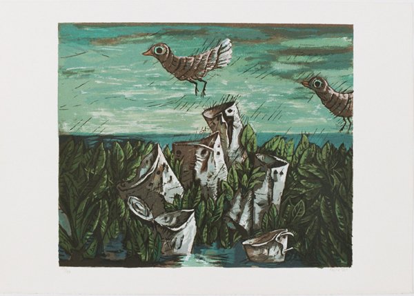 Y.Bergner Signed No.Silkscreen Israeli/Australian - 2