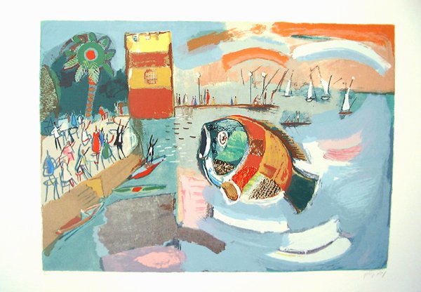Nahum Gutman Original Signed No. Silkscreen - 2
