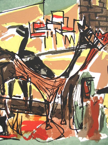 Marcel Janco Original Signed No. Silkscreen - 2