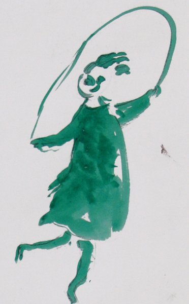 Y. Bergner Original watercolor Drawing 1960's - 3
