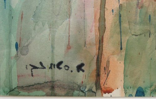 A. Steimatzky, Original Watercolor, Israeli Art - 5