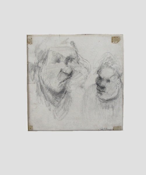 Uri Stettner Original pencil Drawing Israeli Art - 2