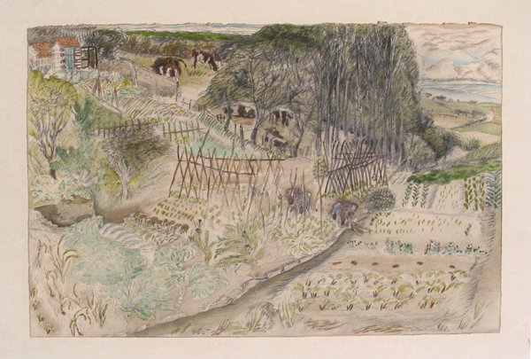 Moreno Pincas Original Watercolor Drawing French