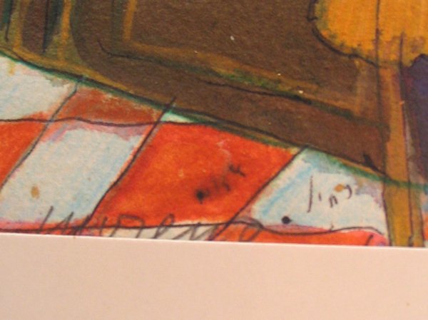 Moreno Pincas Original Pastel Painting French Art - 5