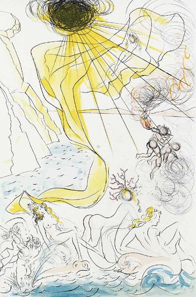 S. Dali Etching and Drypoint Surrealism 1971