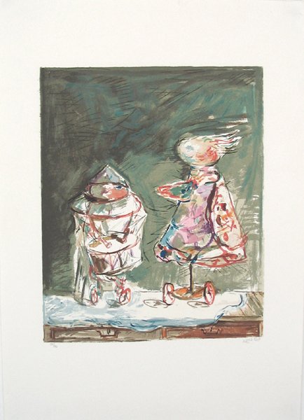 Y.Bergner Signed No.Lithograph Israeli/Australian - 2