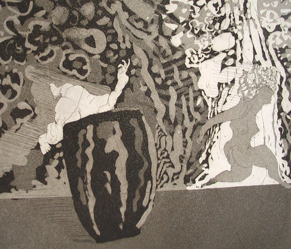 Uri Lifshitz Original Signed No. Etching Israeli - 2