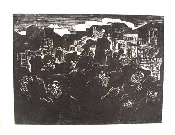 J.Steinhardt Original Woodcut Jewish Art 1924