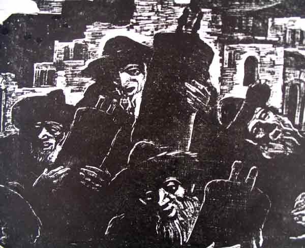 J.Steinhardt Original Woodcut Jewish Art 1924 - 2
