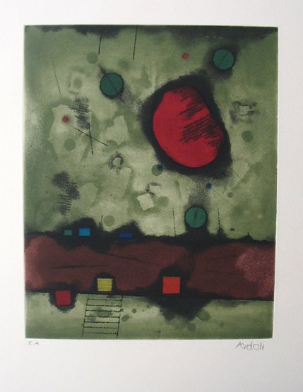 M. Ardon Original Signed No. Etching Kabalah