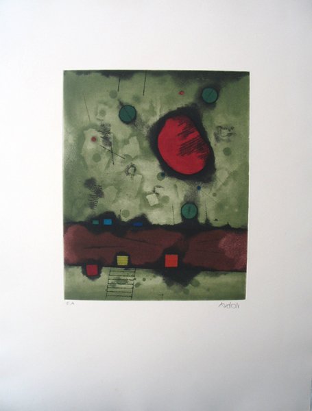 M. Ardon Original Signed No. Etching Kabalah - 2