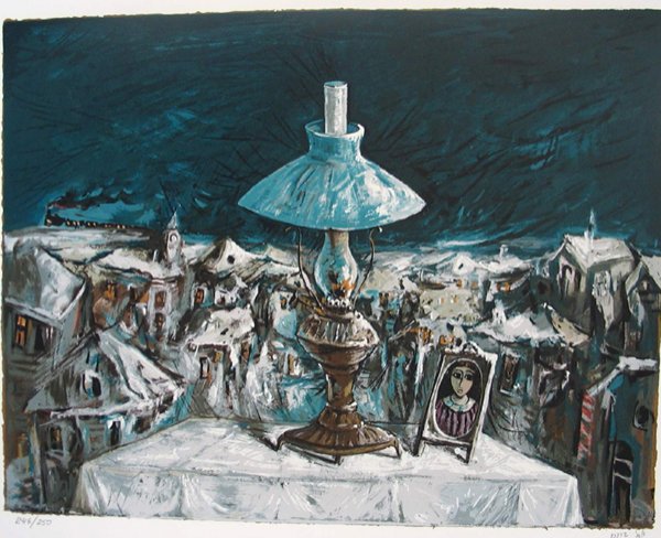 Y. Bergner Original Signed No. Silkscreen