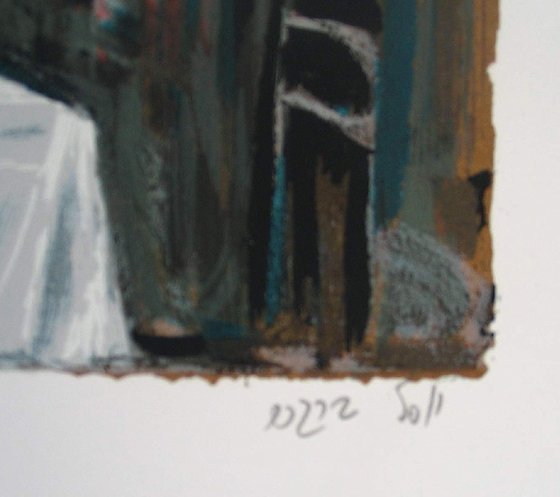 Y. Bergner Original Signed No. Silkscreen - 4