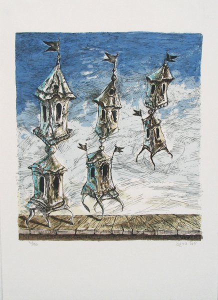 Y.Bergner Signed No.Silkscreen Israeli/Australian - 2