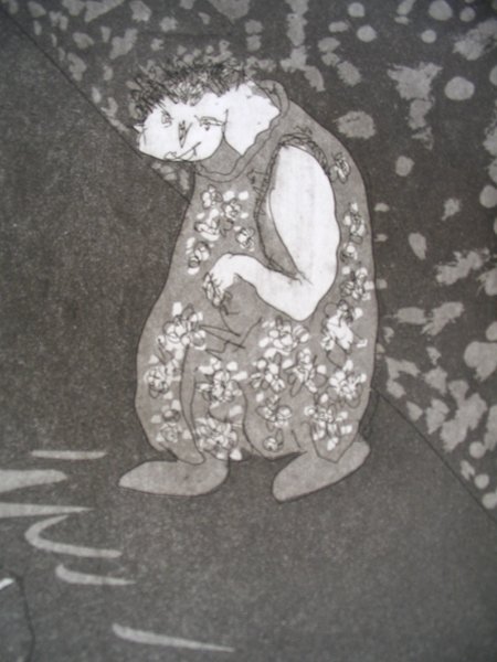 Uri Lifshitz Original Signed No. Etching Israeli - 2