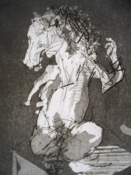 Uri Lifshitz Original Signed No. Etching Israeli - 3