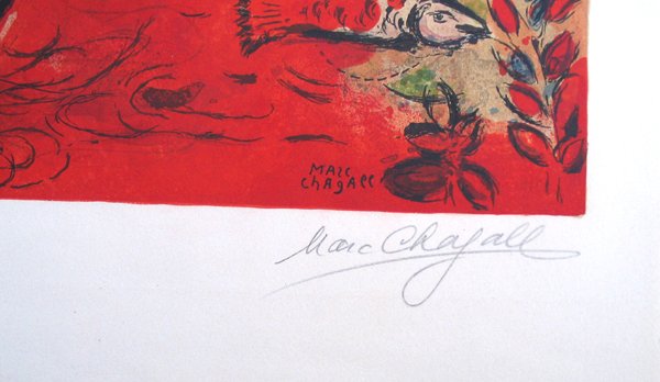 Marc Chagall Signed and No. Lithograph Tribes - 5