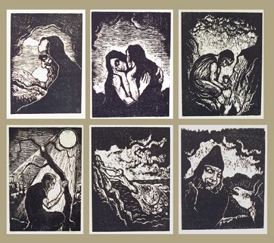 Jacob Steinhardt Original Signed No. 10 Woodcuts - 2