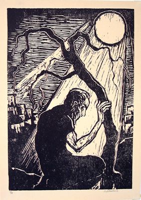 Jacob Steinhardt Original Signed No. 10 Woodcuts - 3