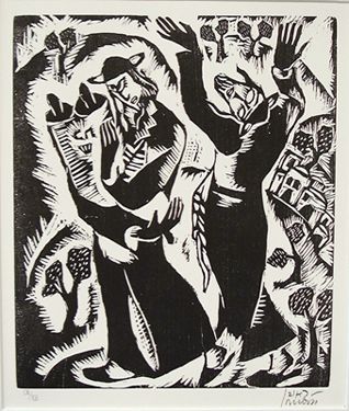 Reuven Rubin Original 10 Woodcuts Portfolio - 3