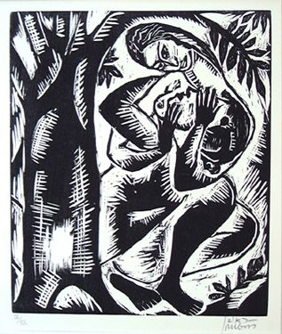 Reuven Rubin Original 10 Woodcuts Portfolio - 5