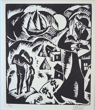 Reuven Rubin Original 10 Woodcuts Portfolio - 8