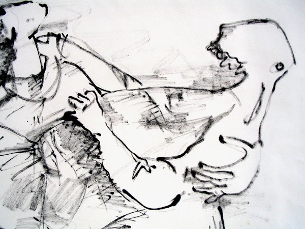 Yosl Bergner Original DRAWING Israeli/Australian - 2