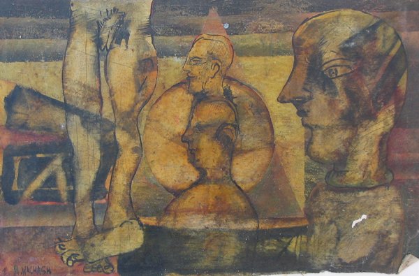 Rafael Wachash Original Mixed Media Painting