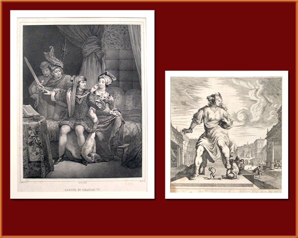 Two Antique Engravings, Late 19th Century