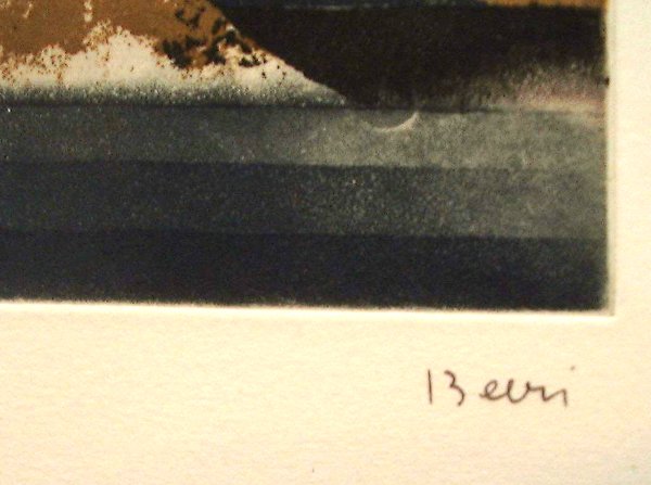 Tuvia Beeri Original Signed No. Etching Israeli - 2