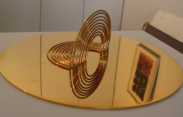 Y. Agam Original Gold Plated Kinetic Sculpture - 4