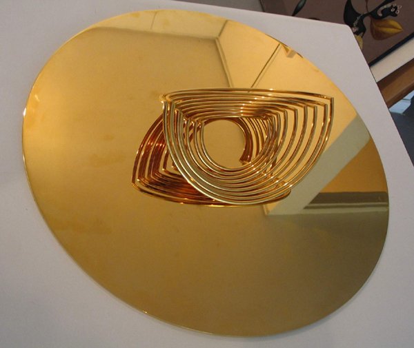 Y. Agam Original Gold Plated Kinetic Sculpture - 7