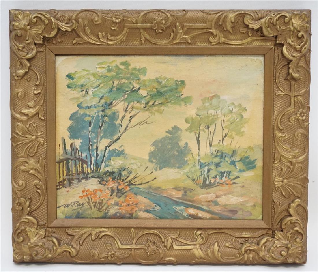 VINTAGE IMPRESSIONIST OIL ON BOARD (1 of 6)