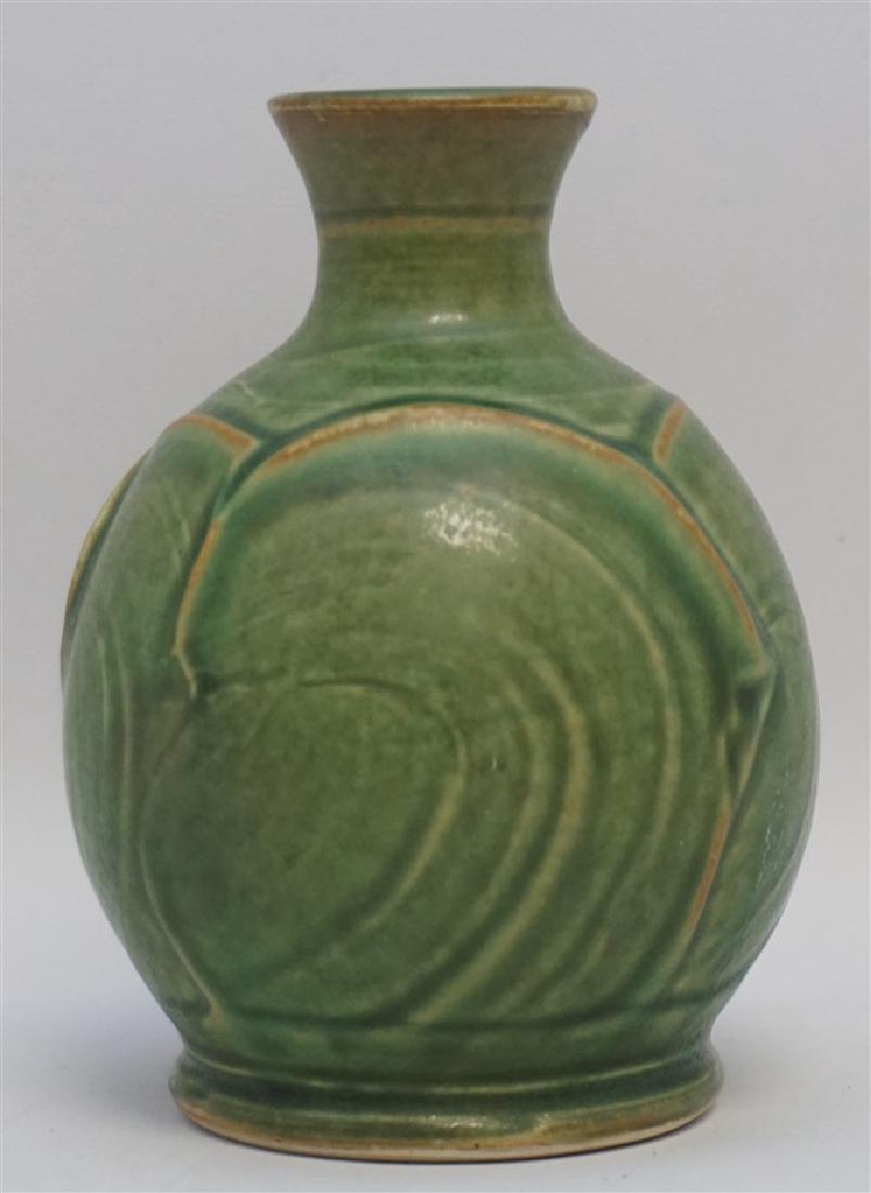 PEWABIC POTTERY MATTE GREEN VASE (1 of 7)