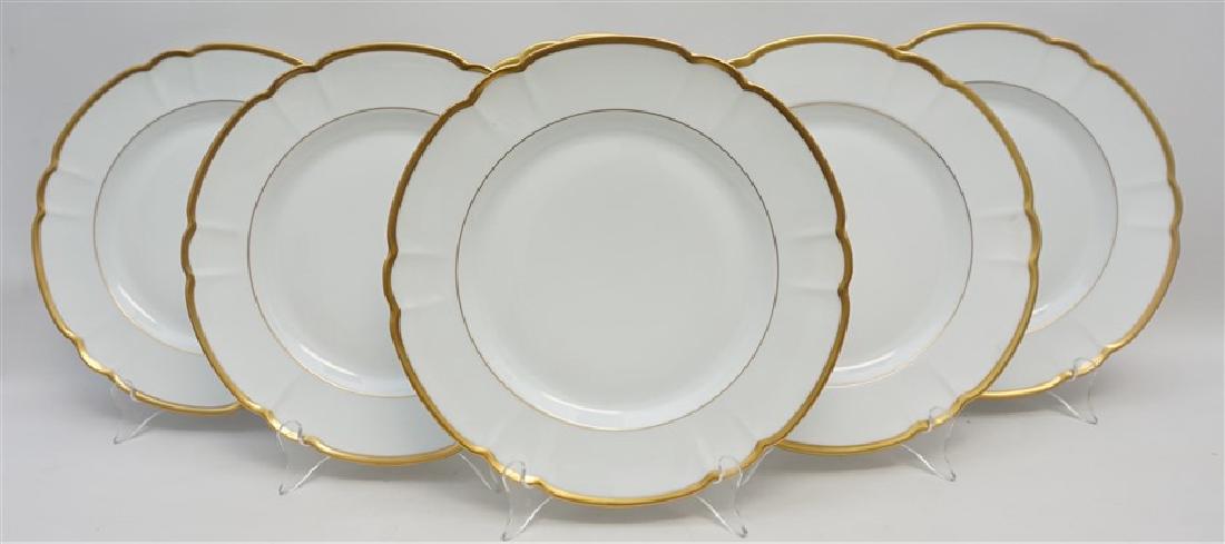 6 HAVILAND PARLON COLETTE GOLD DINNER PLATES (1 of 7)