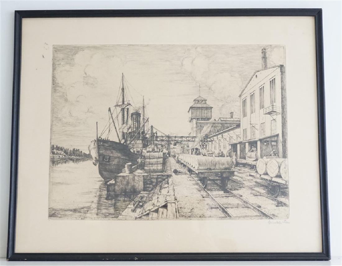 JOHN WINKLER (1894-1979) ETCHING CALIFORNIA (1 of 8)