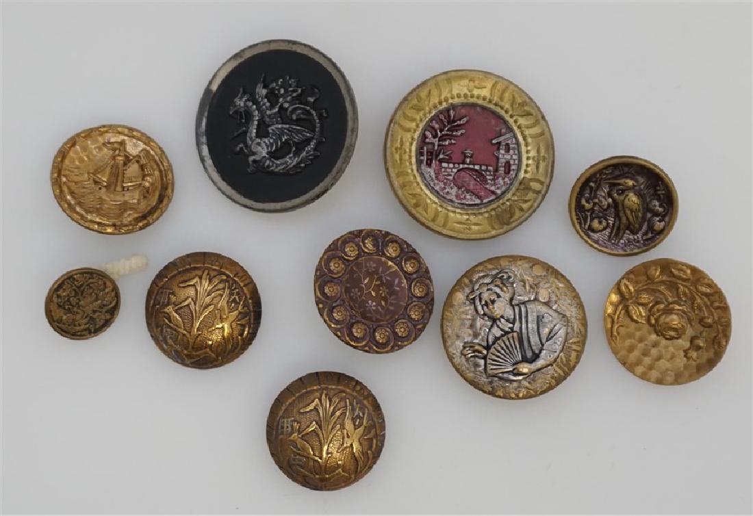10 ANTIQUE VICTORIAN EDWARDIAN BUTTONS (1 of 5)