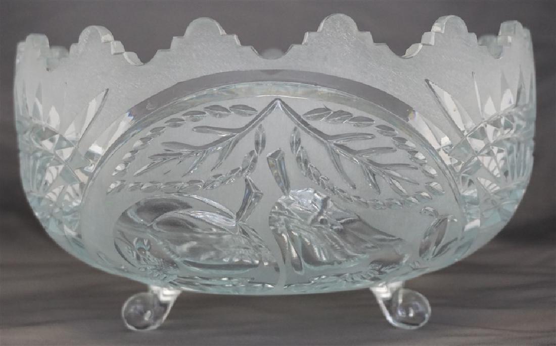 VINTAGE CUT CRYSTAL FRUIT BOWL (1 of 7)