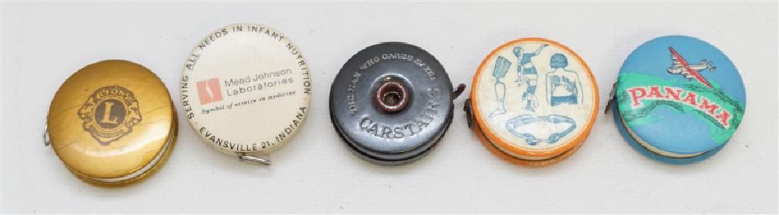 5 PC VTG ADVERTISING TAPE MEASURES (1 of 4)