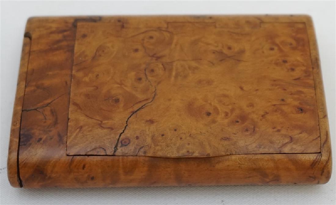RUSSIAN BURL WOOD CIGARETTE CASE (1 of 7)