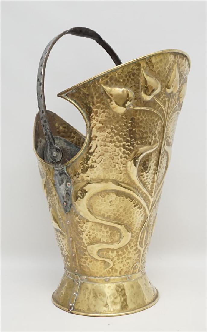 ART NOUVEAU BRASS COAL SCUTTLE (1 of 7)