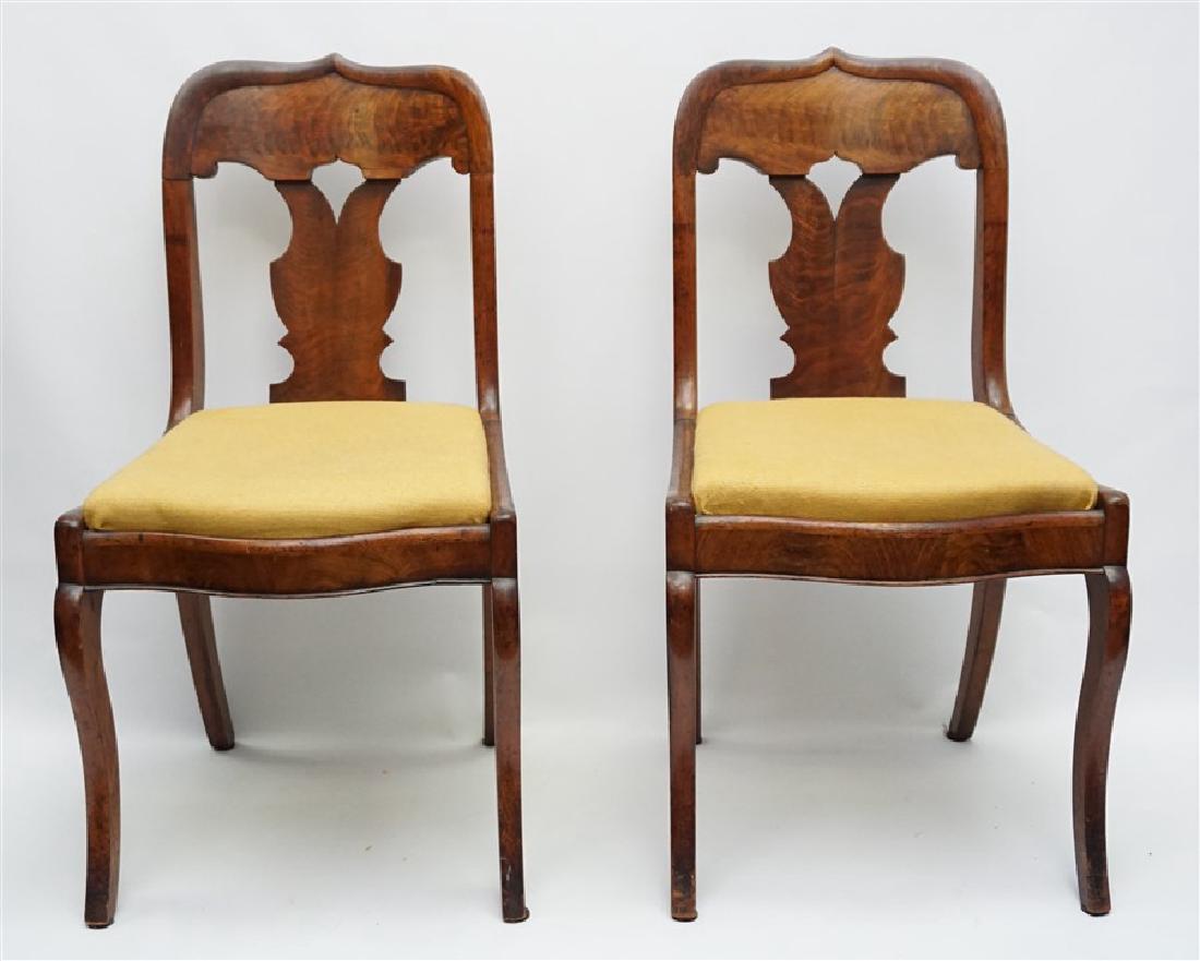 PAIR 19TH C. GOTHIC REVIVAL SIDE CHAIRS (1 of 9)