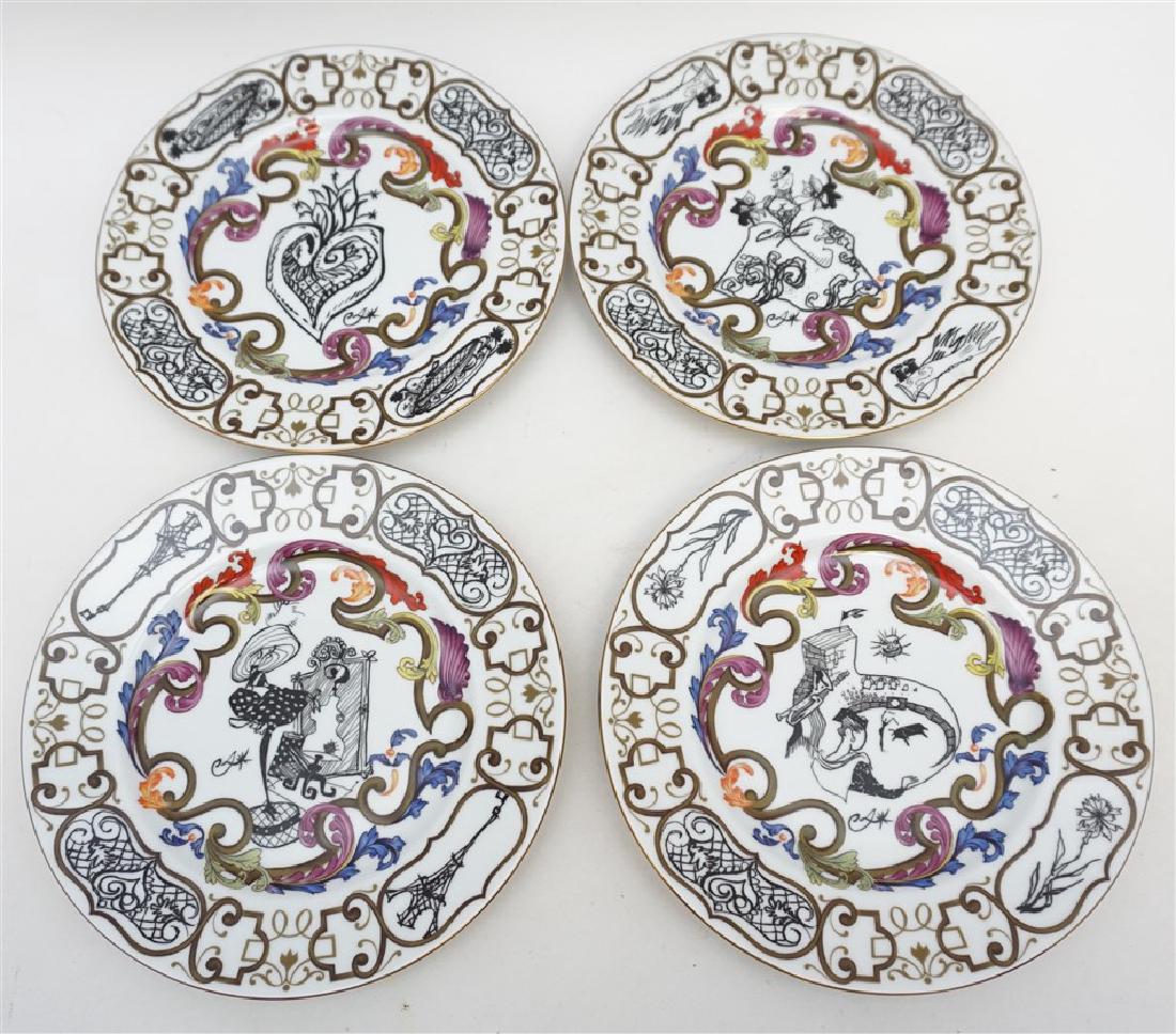 4 CHRISTIAN LACROIX ART DE LA TABLE SOUVENIR PLATES (1 of 9)