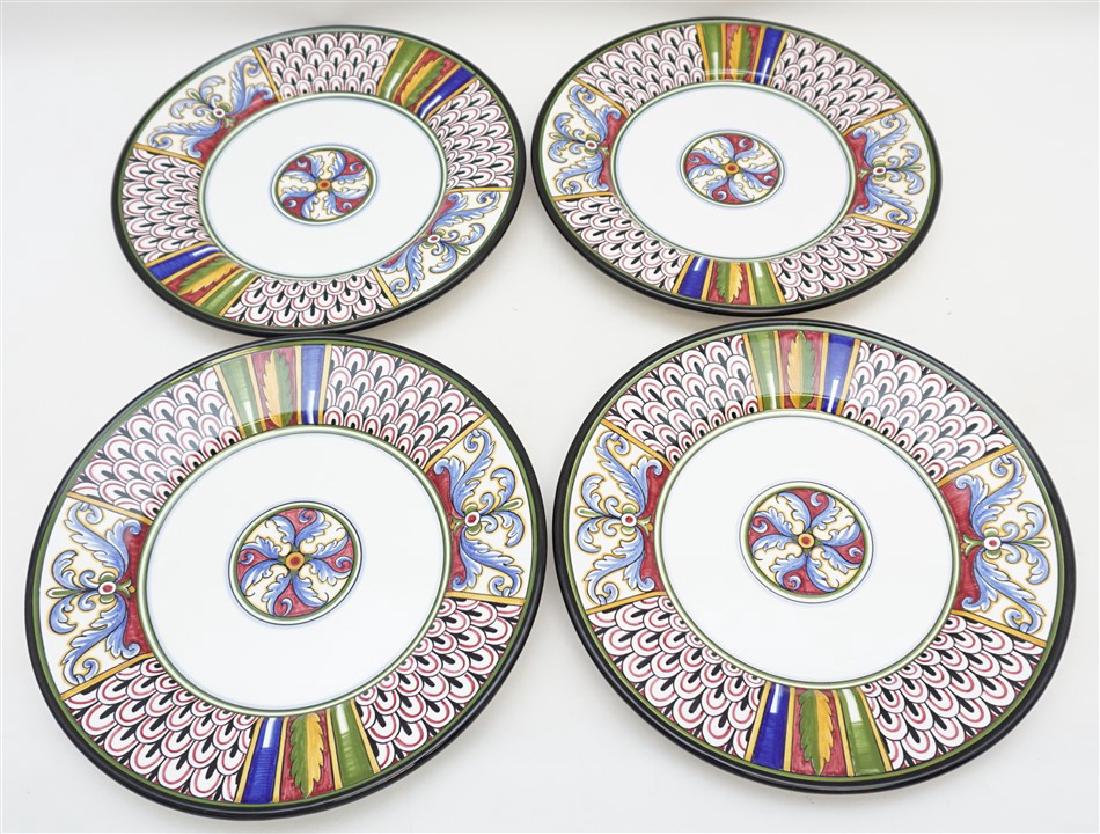 4 GRAZIA DERUTA MAJOLICA CHARGERS (1 of 8)
