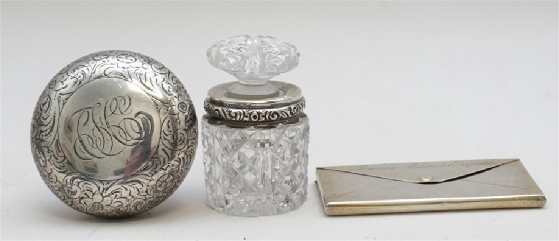 3 PC ANTIQUE STERLING SCENT - CARD + (1 of 9)