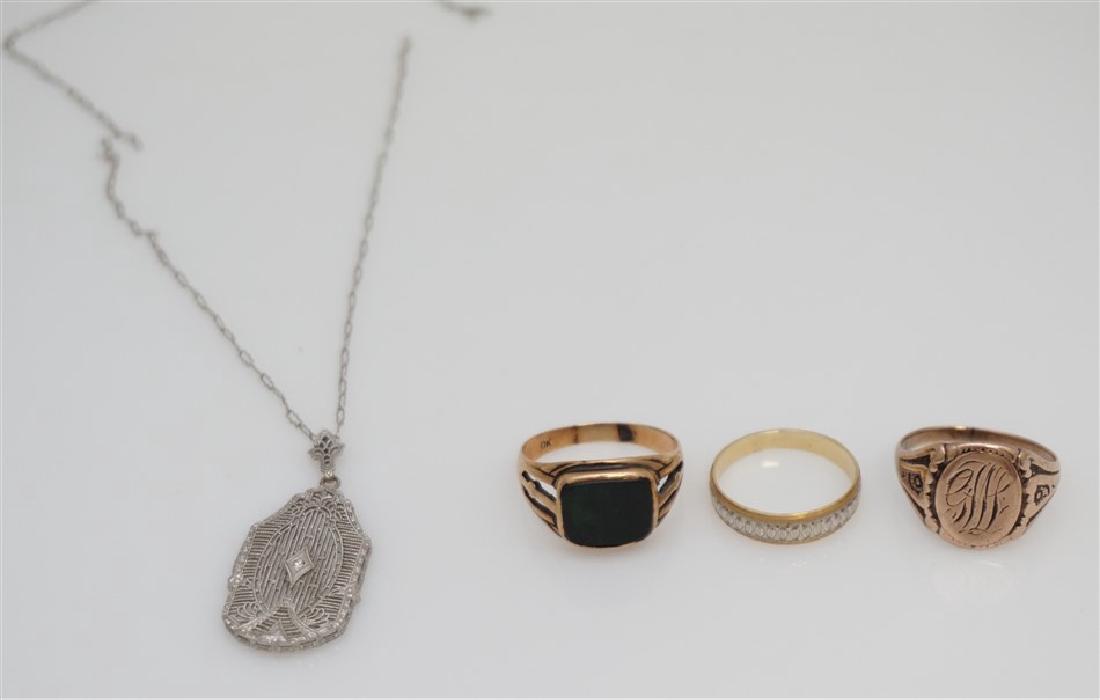 4 PC 10K VICTORIAN / EDWARDIAN JEWELRY (1 of 7)