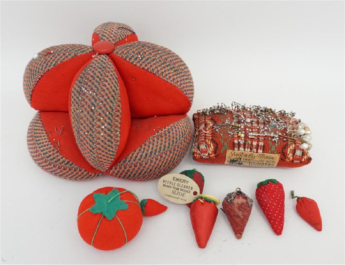 8 Pc VINTAGE PINCUSHIONS (1 of 5)