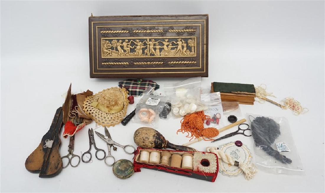 VINTAGE SEWING / DRESSER BOX FULL (1 of 4)