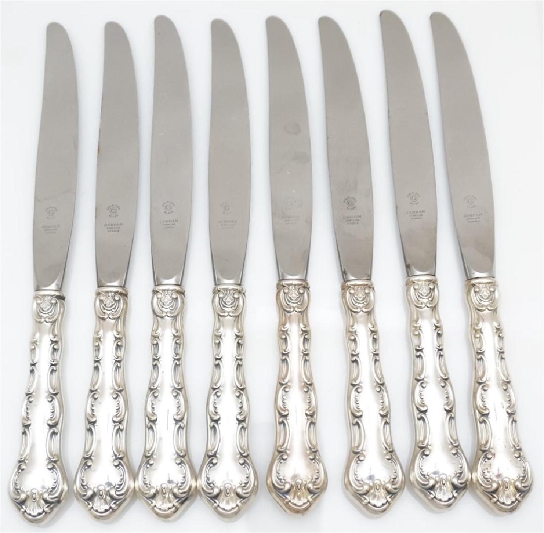 8 GORHAM STERLING STRASBOURG DINNER KNIVES (1 of 5)