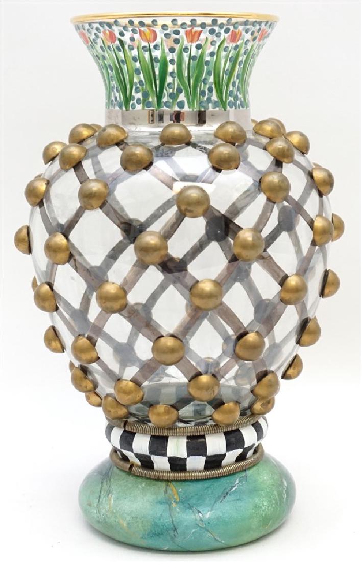 MACKENZIE CHILDS WILLIAM VASE 1983